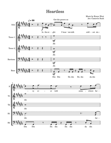 Heartless (arr. Cameron Bush)