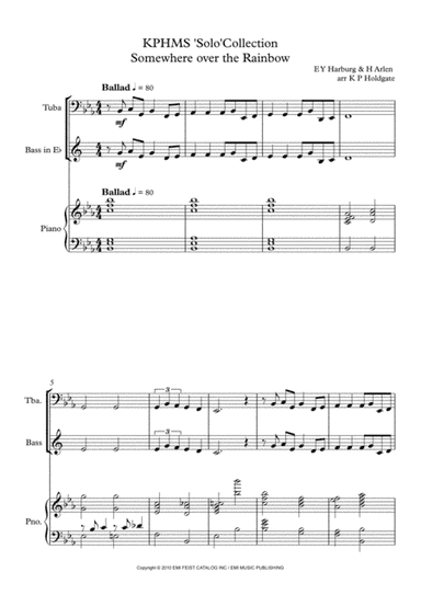 Over The Rainbow (arr. Kevin P Holdgate)