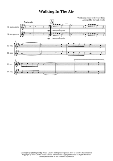 Walking In The Air (arr. Kayleigh Huelin)