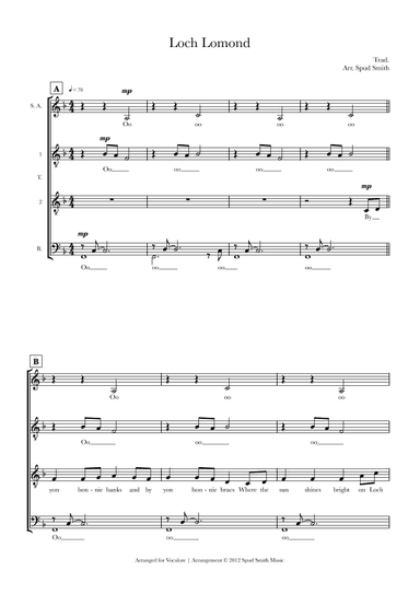 Loch Lomond (arr. Spud Smith)