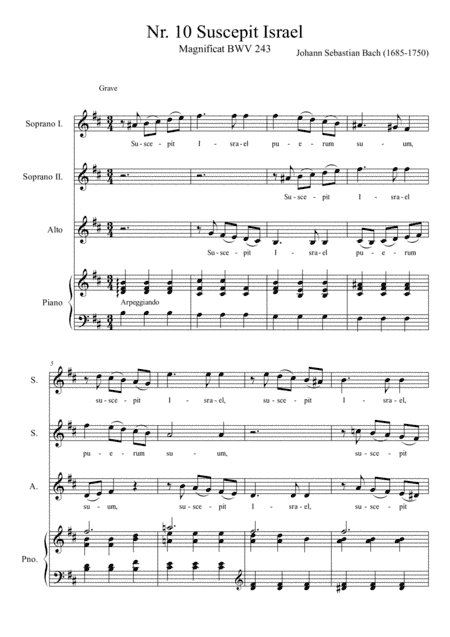 Suscepit Israel (arr. Thomas Jancso)