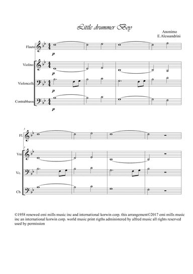 The Little Drummer Boy (arr. Esyer Alessandrini)