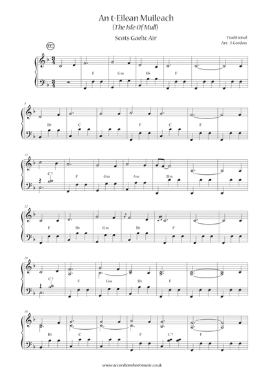 An t-Eilean Muileach  (The Isle Of Mull) (arr. Julia Gordon)