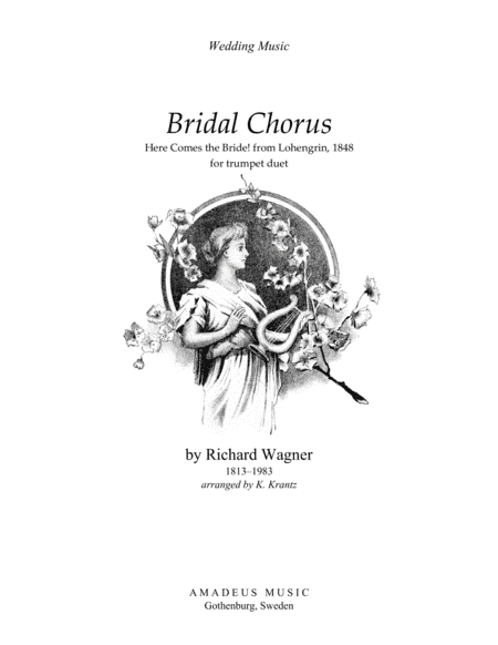 Bridal Chorus / Here Comes the Bride! for trumpet in Bb duo (arr. K. Krantz)