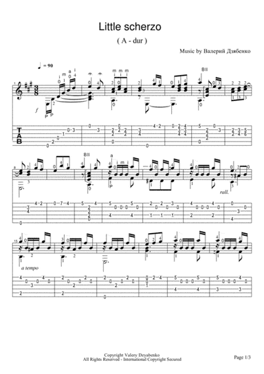 Little Scherzo for Guitar