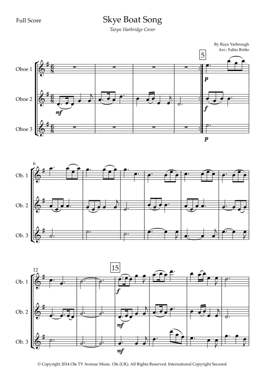 Skye Boat Song (arr. Fabio Britto)