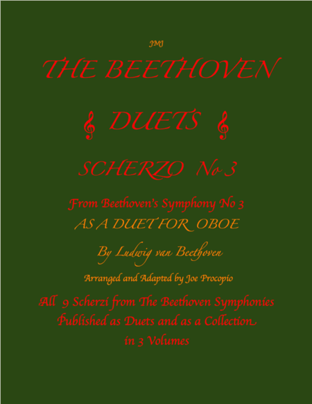 The Beethoven Duets For Oboe Scherzo No. 3 (arr. Joe Procopio)