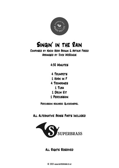 Singin' In The Rain (arr. Jock McKenzie)