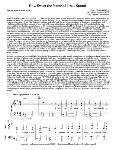 How Sweet the Name of Jesus Sounds (arr. Lyndell Leatherman)
