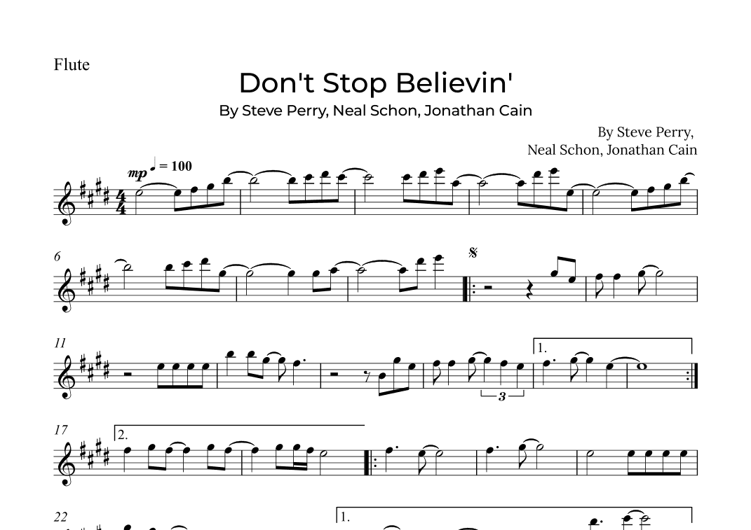 Don't Stop Believin' (arr. Alex Nunes Rodrigues)