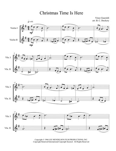 Christmas Time Is Here (arr. B. C. Dockery)