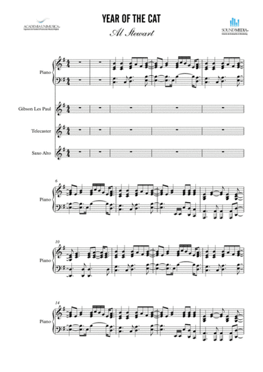 Year Of The Cat - Score Only (arr. Al Stewart)