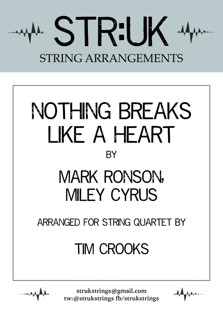 Nothing Breaks Like A Heart (arr. Tim Crooks)