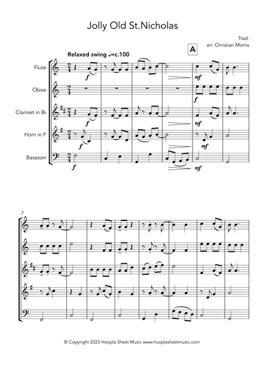 Jolly Old St. Nicholas (arr. Christian Morris)