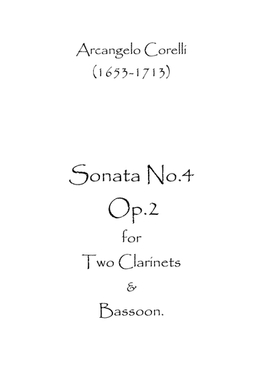Sonata No.4 Op.2 (arr. Spence Bundy)