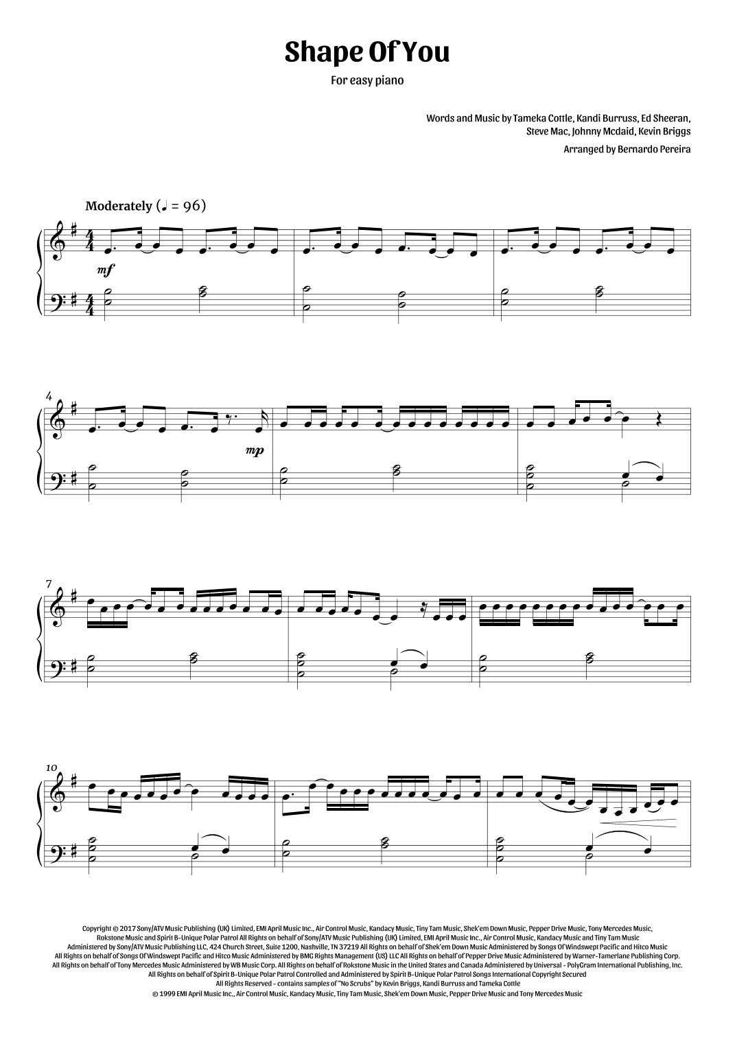 Shape Of You (arr. Bernardo Pereira)