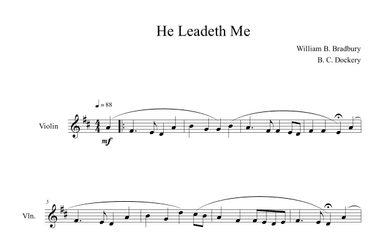 He Leadeth Me (Violin Solo) (arr. B. C. Dockery)