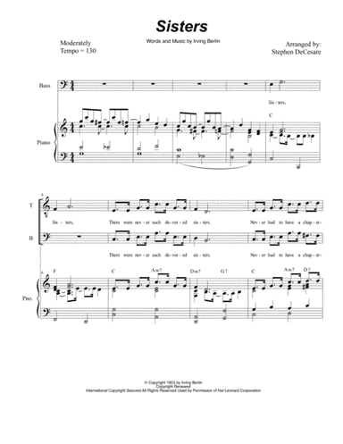 Sisters (arr. Exultet Music)
