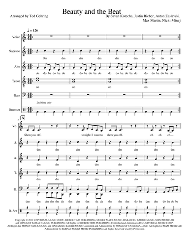 Beauty And A Beat (arr. Ted Gehring)