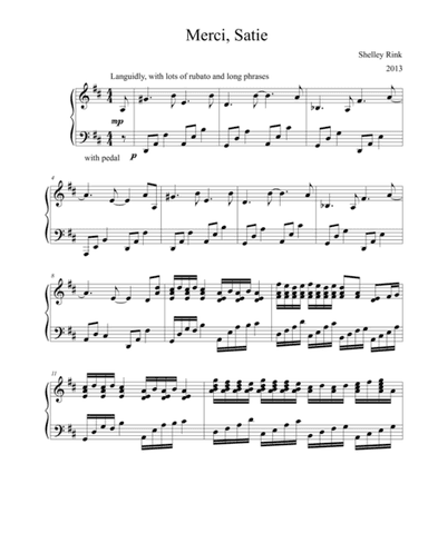 Merci, Satie