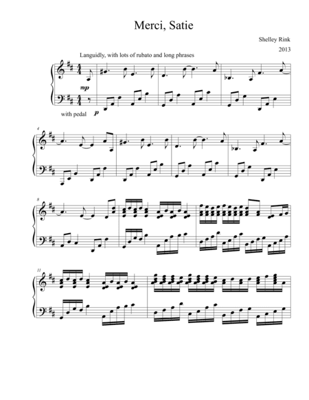 Merci, Satie