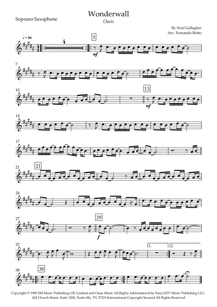 Wonderwall (arr. Fernando Britto)