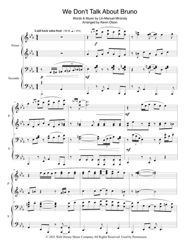We Don't Talk About Bruno (arr. Kevin Olson)