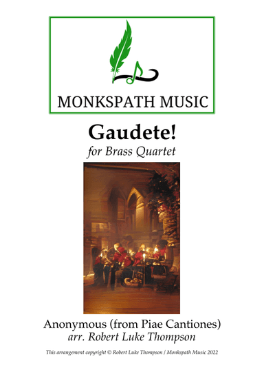 Gaudete for Brass Quartet (arr. Robert Luke Thompson)