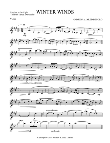 Rhythm in the Night - Winter Winds - Violin
