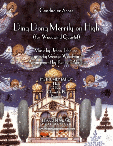 Ding Dong Merrily on High (for Woodwind Quartet) (arr. Kenneth Abeling)