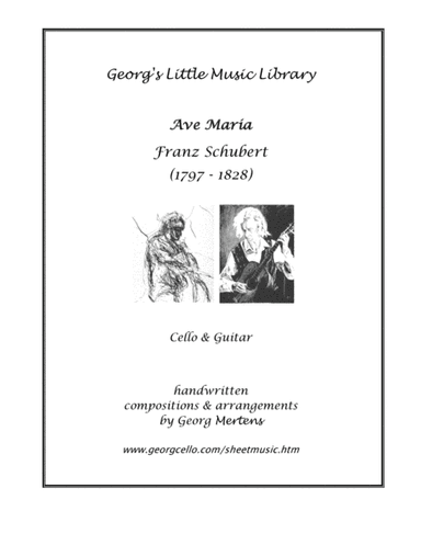 "Ave Maria" by Franz Schubert arr. for Cello & Guitar (arr. Georg Mertens)