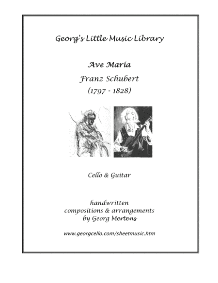 "Ave Maria" by Franz Schubert arr. for Cello & Guitar (arr. Georg Mertens)