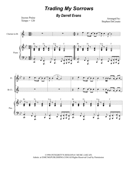 Trading My Sorrows (arr. Stephen DeCesare)