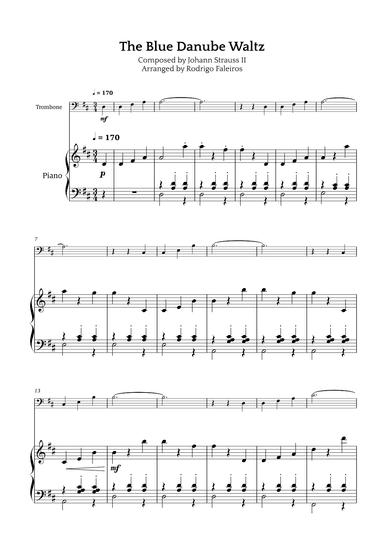 The Blue Danube Waltz (arr. Rodrigo Faleiros)