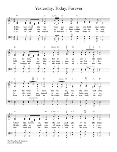 Yesterday, Today, Forever (arr. Leatherman Music Services)