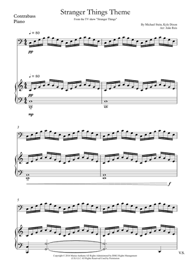Stranger Things Main Title Theme (arr. João Reis)