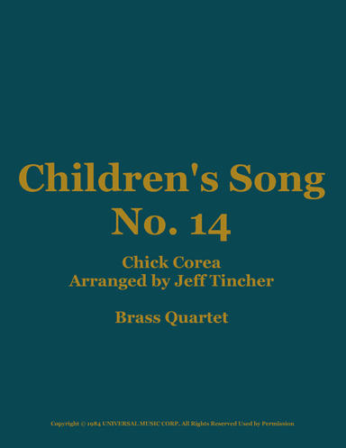 Children's Song No. 14 (arr. Jeff Tincher)