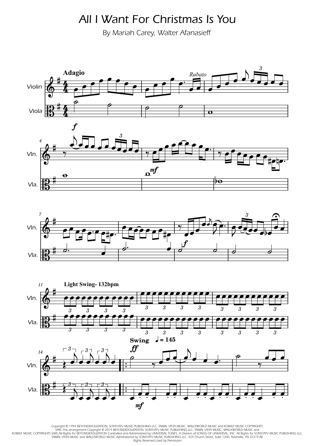 All I Want For Christmas Is You (arr. Ygor Nunes)