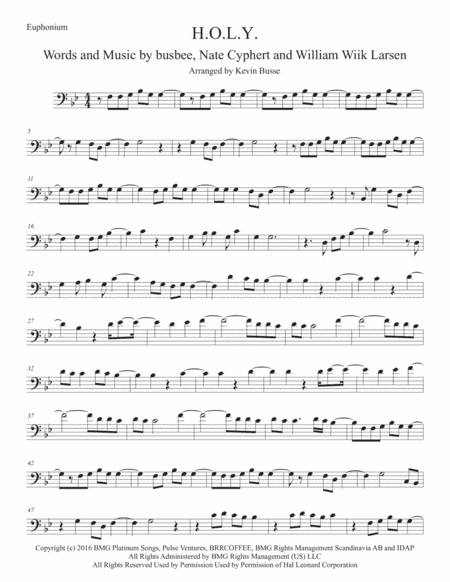 H.O.L.Y. (arr. Kevin Busse)