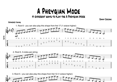 A Phrygian Mode (4 Ways to Play)