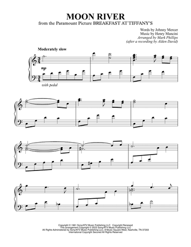 Moon River (arr. Mark Phillips)