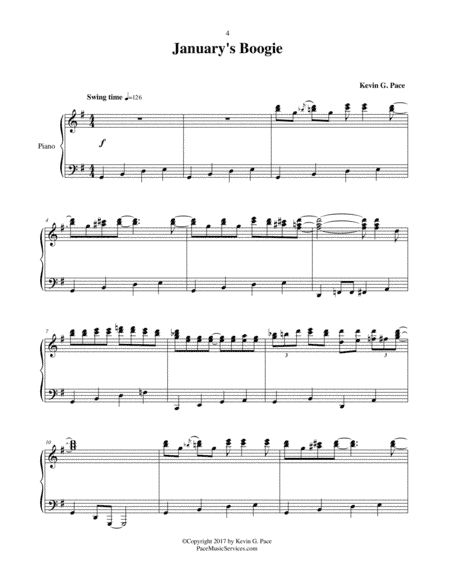 January's Boogie - original piano solo