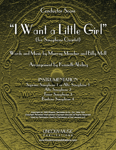 I Want A Little Girl (arr. Kenneth Abeling)
