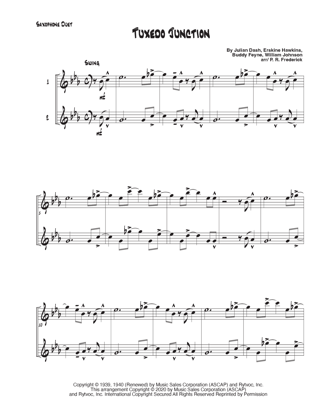 Tuxedo Junction (arr. P. R. Frederick)
