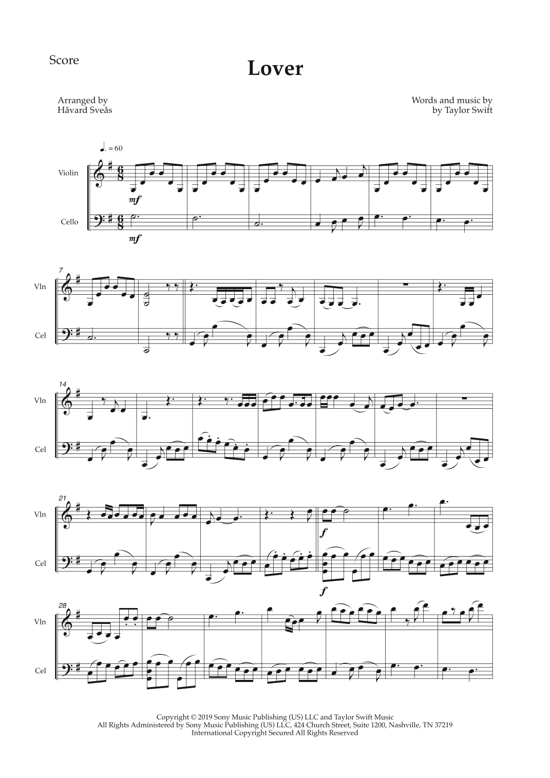 Lover (arr. Håvard Sveås)