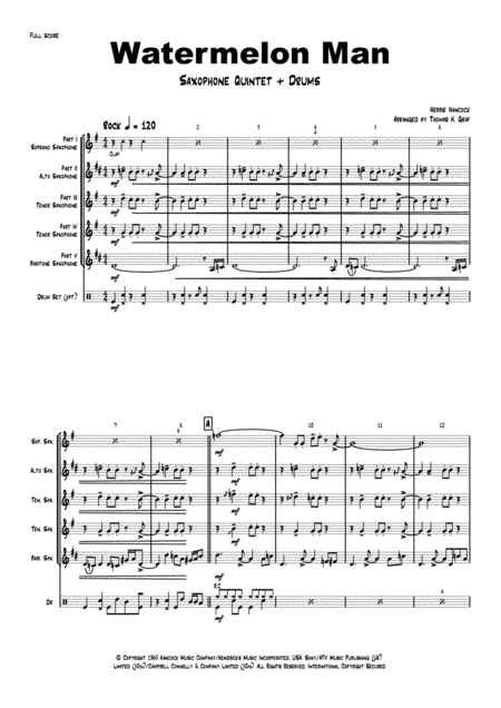Watermelon Man (arr. Thomas Graf)