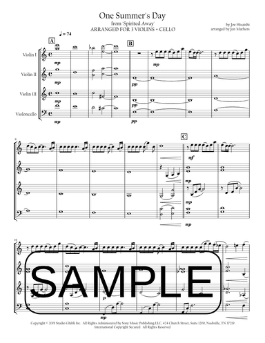 One Summer's Day (arr. Jen Mathers)
