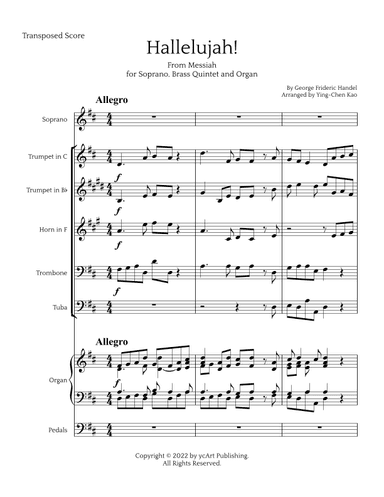 Hallelujah Chorus (arr. Ying-Chen Kao)