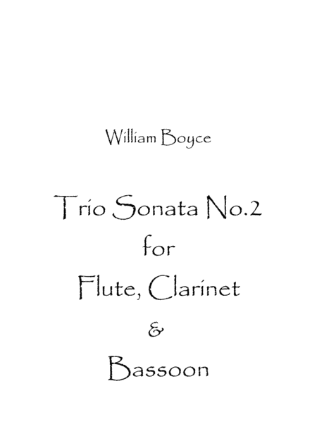 Trio Sonata No.2 (arr. Spence Bundy)