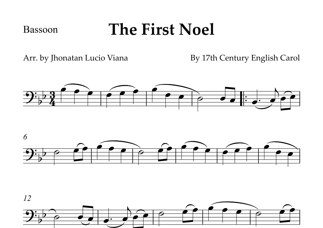 The First Noel (arr. Jhonatan Lucio Viana)